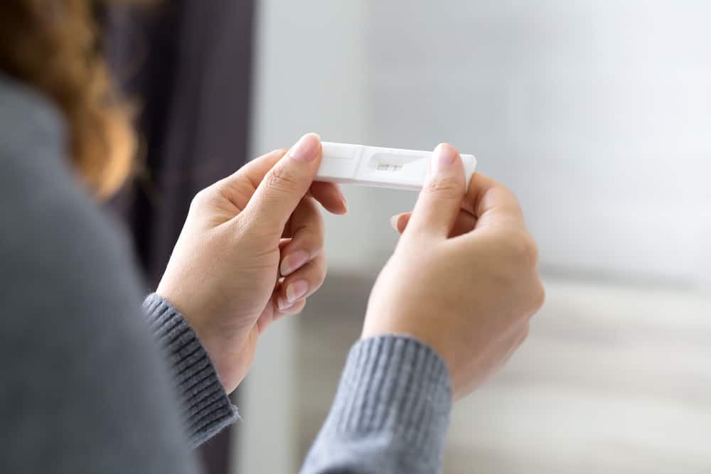 momento del test di gravidanza