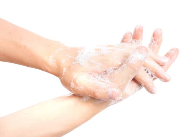 sapone antisettico per il lavaggio delle mani