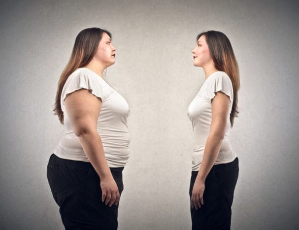 corpo sottile contro il corpo grasso che è più sano