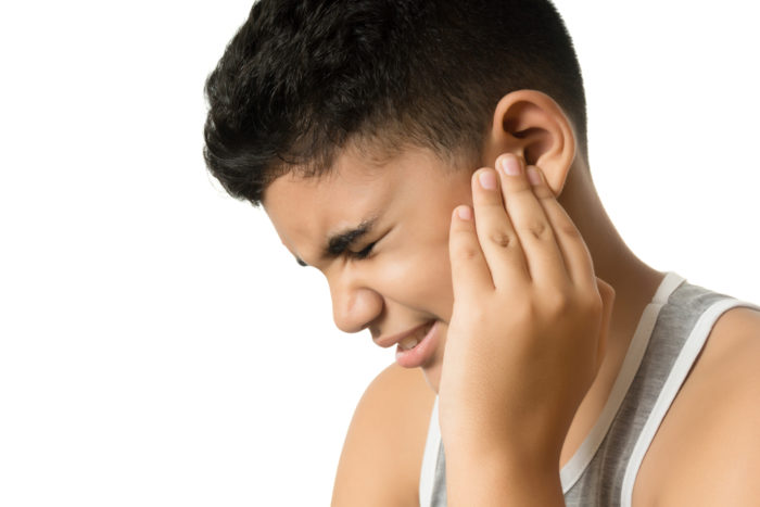 effetto dell'infezione dell'orecchio medio