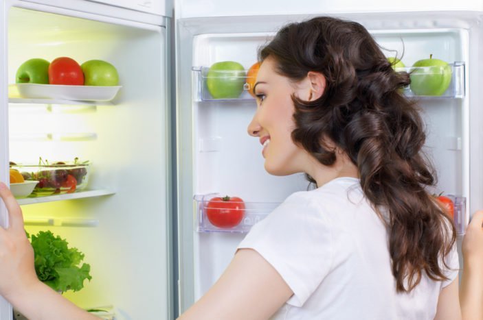 il cibo non può entrare nel frigorifero