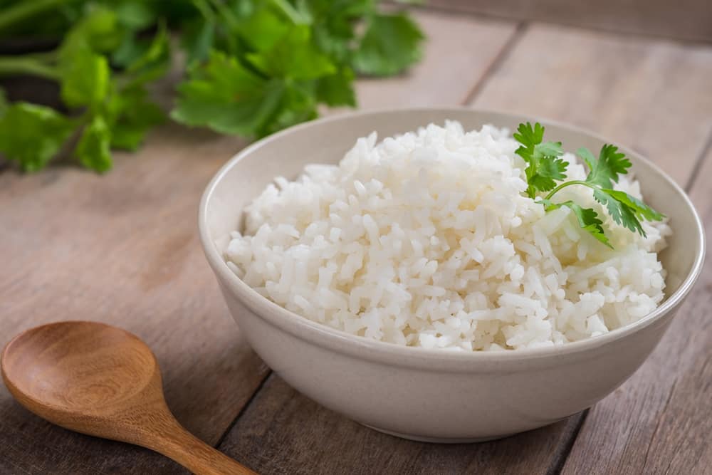 mangia riso bianco